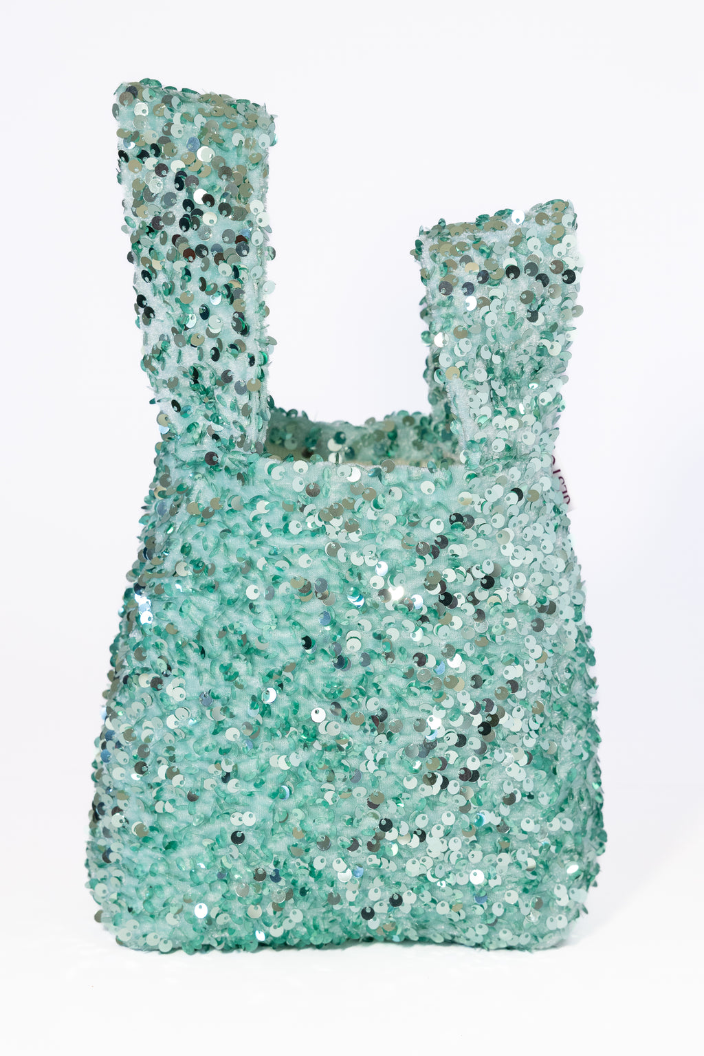 NOVA. Bolso de lentejuelas verde agua