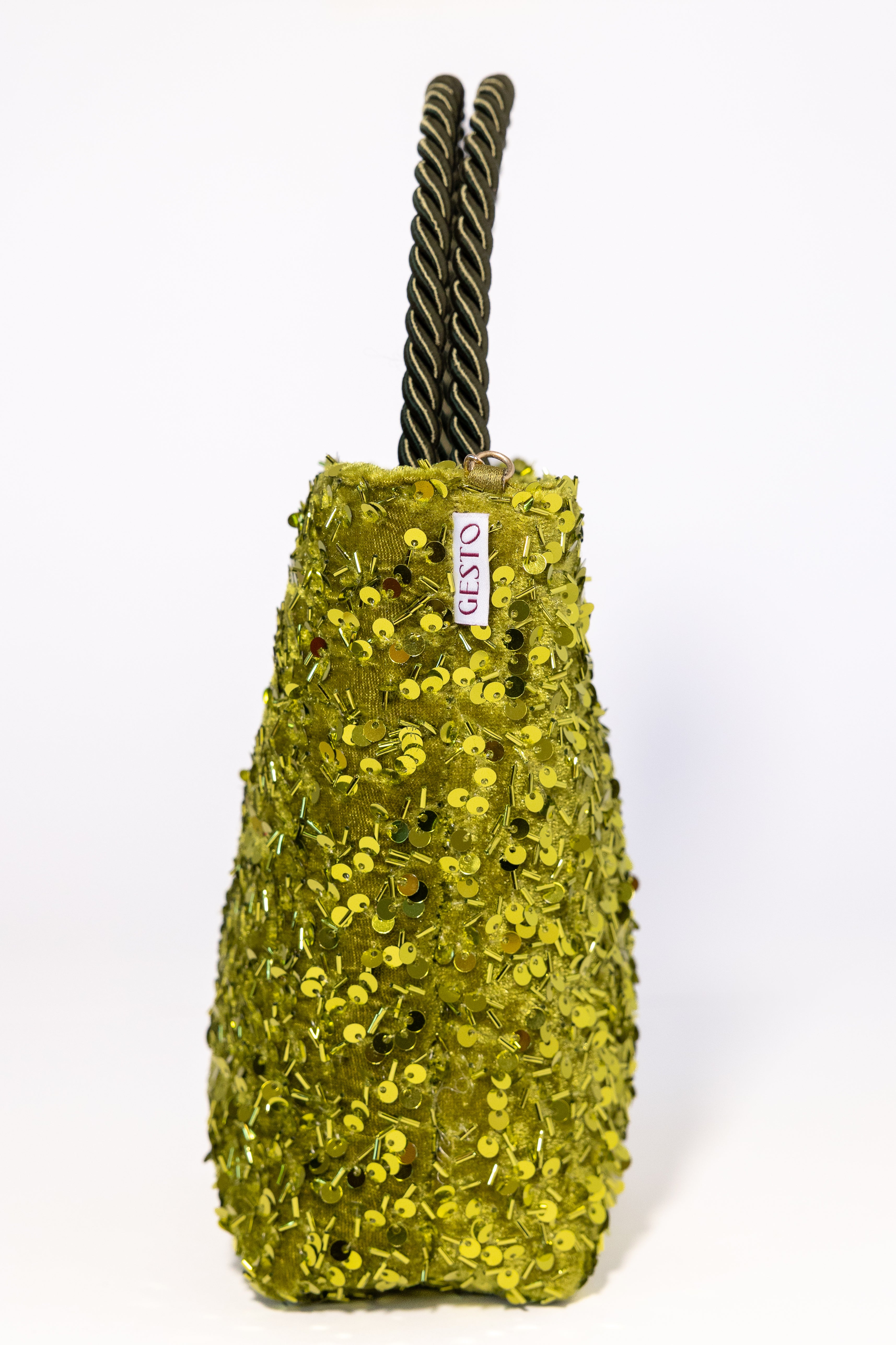 MAIA. Bolso de lentejuelas verde